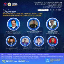 Webinar Strengthening National Defense Character and International Competitiveness of Higher Education in the Digital Age