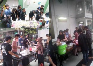 Spreading Happiness, DKM UPNVJ Distributes Takjil to Students During the Month of Ramadan