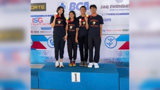 Nur Mufidah, a student at the Faculty of Medicine at UPNVJ, won first place in the diving event at the prestigious 2025 Indonesia Open Aquatics Championship.