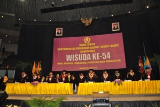 54TH GRADUATION CEREMONY OF DIPLOMA III, GRADUATE, PROFESSIONAL & MASTER PROGRAM ODD SEMESTER 2014/2015 TA