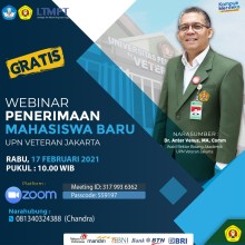 UPNVJ New Student Admission Webinar 2021