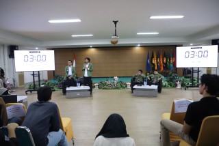 The Second Debate of the 2025 UPNVJ Student Council Elections (PEMIRA) Proceeded Dynamically, with Candidates Presenting Their BEM Leadership Visions