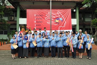 Flag Ceremony for the Launching of the New Values of UPN "Veteran" Jakarta