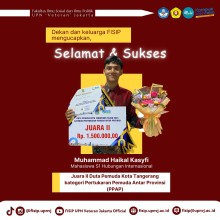 UPNVJ Students Win 2nd Place in Tangerang City Youth Ambassador Competition
