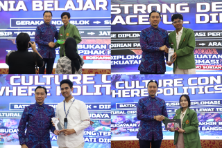 A Lively Atmosphere at INTRAFEST 2025, Ibas Yudhoyono Challenges UPNVJ Students with an Interactive Quiz