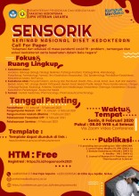 Information on the National Seminar on Medical Research (SENSORIC) II 2021: CFP and SEMNAS