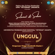 UPNVJ Receives a SIMKATMAWA Excellence Award: Student Achievements Achieved Over 1,000 Points Based on 2024 Data