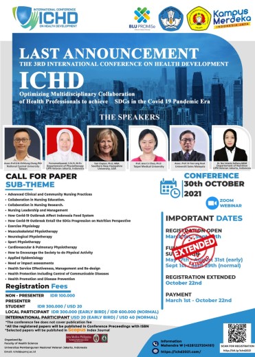 THE 3RD INTERNATIONAL CONFERENCE ON HEALTH DEVELOPMENT (ICHD) - UPN ...