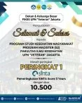 Unggul dalam Riset, S2 Kesehatan Masyarakat UPNVJ Sabet Peringkat Pertama SINTA Score 3 Years