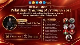 Tim Peneliti FH UPNVJ Gelar Bedah Modul ToT: Optimalisasi Peran Pembimbing Kemasyarakatan dalam Sistem Peradilan Pidana Anak