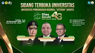 🔴 LIVE | Orasi Ilmiah dalam Rangka Dies Natalis Ke 48 UPNVJ