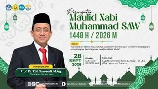 🔴 LIVE | Peringatan Maulid Nabi Muhammad SAW 1448 H/2026 M