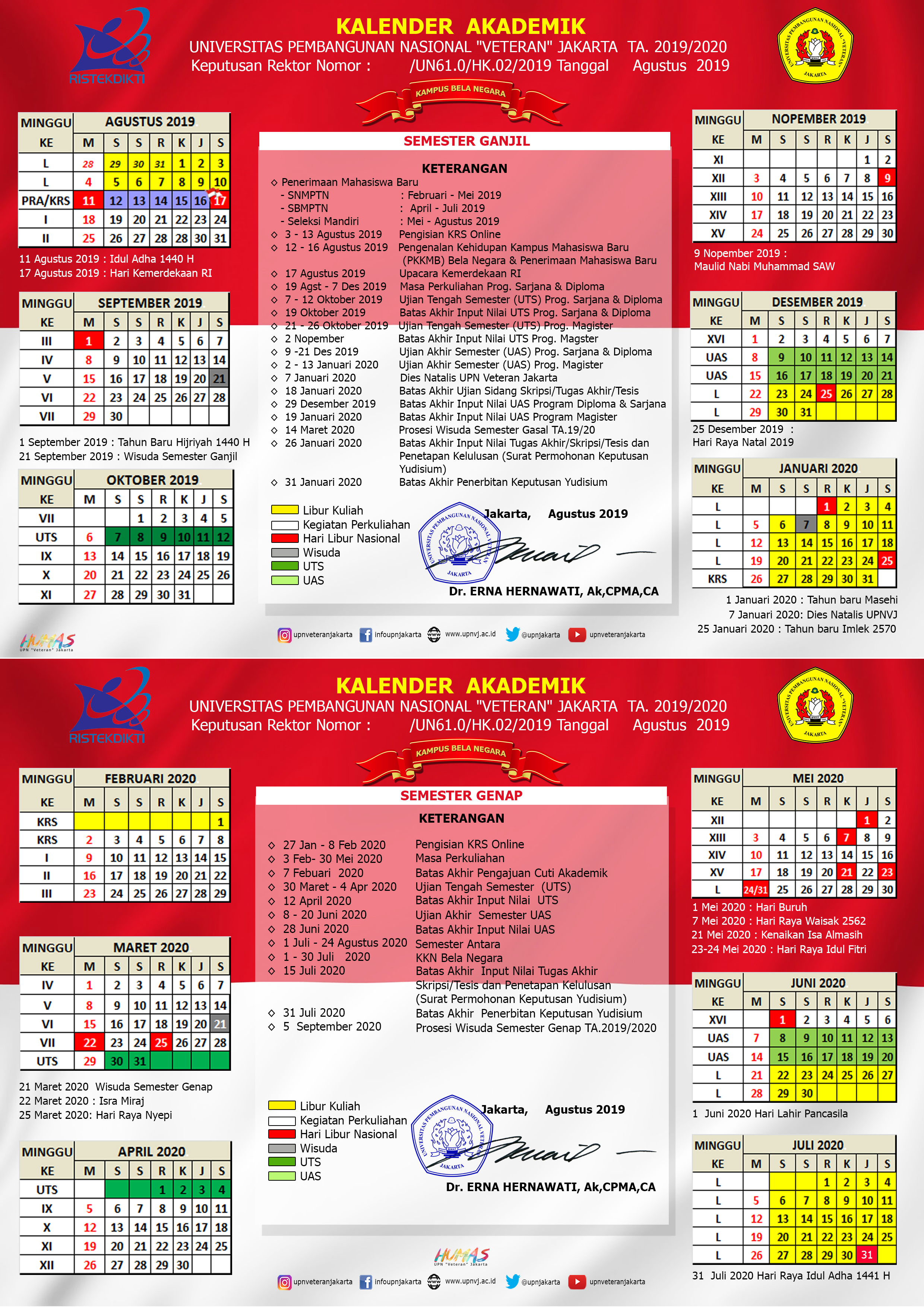 Kalender Akademik UPN Veteran Jakarta