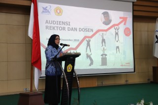 AUDIENSI REKTOR DAN DOSEN UPNVJ