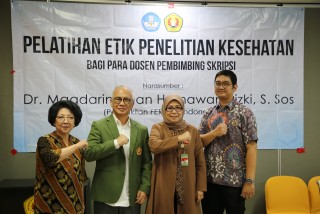 Pelatihan Etik Penelitian Kesehatan Hadirkan Dr. Magdarina dan Himawan Rizki sebagai Narasumber