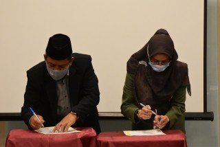 FEB Tandatangani Kerjasama Dan Penyusunan Pedoman Pelaksanaan Kurikulum Merdeka Belajar Kampus Medeka (MBKM)  Program Studi Ekonomi Syariah