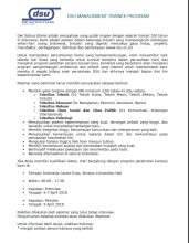 Lowongan Kerja DSU Management Trainee Program