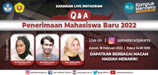Live Instagram Q&A terkait Penerimaan Mahasiswa Baru UPNVJ 2022