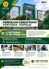 Pembukaan Pendaftaran Penyedia Terpilih