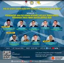 Rektor UPNVJ Jadi Moderator dalam Webinar ISEI Jakarta Seri #3