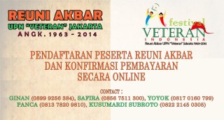 PENDAFTARAN REUNI AKBAR ALUMNI UPN VETERAN JAKARTA 1963-2014