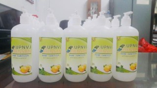 Upaya Kesiapsiagaan Bela Negara dalam Pencegahan Virus Corona, Program Studi Farmasi Program Sarjana FK UPNVJ  Berkontribusi Dalam Pembuatan Hand Sanitizer