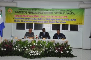 PENANDATANGANAN MoU & KULIAH UMUM INTERNASIONAL UPN “VETERAN” JAKARTA