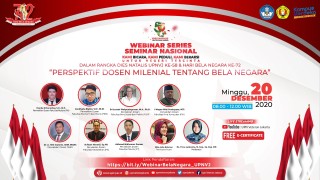Rangkaian Webinar Hari Bela Negara, Bahas Bela Negara dalam Perspektif Dosen Milenial UPNVJ
