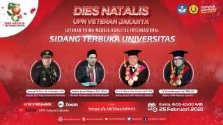Rayakan Dies Natalis ke – 58, UPNVJ Gelar Sidang Terbuka Universitas Secara Daring