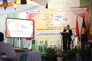 Rektor Hadiri Perayaan Puncak Dies Natalis ke-30 FIK UPNVJ