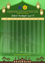 Jadwal Imsakiyah 1440 H