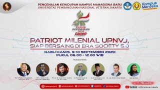 UPNVJ Melaksanakan PKKMB 2020 Secara Online