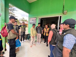 UPNVJ Salurkan Bantuan dan Trauma Healing Anak di Puskesmas Simpang Tiga Pasca Banjir Aceh