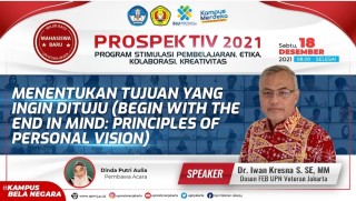 Tentukan Tujuanmu Bersama Dr. Iwan Kresna Setiadi, S.E., M.M