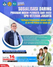Banyak Peminat, UPNVJ Lakukan Sosialisasi Daring Permata Sari Batch 1