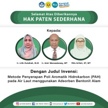 Terus Berprestasi, Dosen UPNVJ Peroleh Hak Paten Sederhana