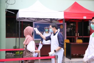 Orang Tua Peserta UTBK: Pelayanan UTBK di UPNVJ Sudah Mematuhi Protokol Covid 19