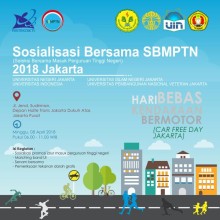 Sosialisasi SBMPTN 2018 hadir di CFD, Minggu 8 April 2018