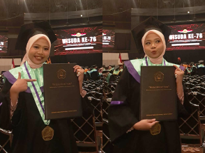 Kisah Esmeralda di Wisuda ke-76 UPNVJ: Tepati Janji kepada Orang Tua hingga Raih IPK 3,82