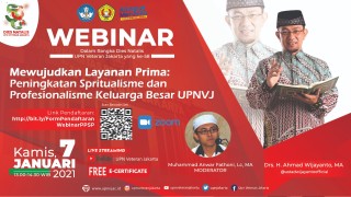 Tingkatkan Spiritual Pegawai, Dies Natalis UPNVJ ke - 58 Hadirkan Ustadz Wijayanto