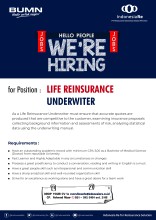 Indonesia Re membuka lowongan pekerjaan Life Reinsurance Underwriter