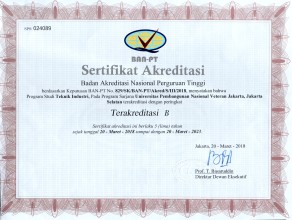 Program Studi Teknik Industri UPNVJ Raih Akreditas B