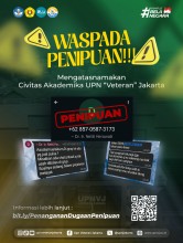 UPNVJ Perkuat Penanganan Dugaan Penipuan WhatsApp yang Catut Identitas