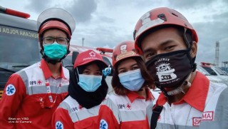 KSR PMI UPNVJ Terjun Langsung Bantu Tim SAR dalam Tragedi Kecelakaan Pesawat Sriwijaya Air SJ-182