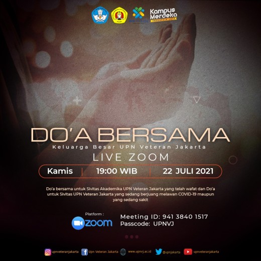 Banyak Duka Ditengah Pandemi, UPNVJ Gelar Doa Bersama