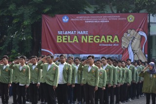Memperingati Hari Bela Negara dilingkungan UPNVJ