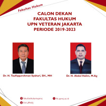 Profil Calon Dekan Fakultas Hukum UPN Veteran Jakarta Periode 2019-2023