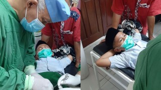 Dr. dr. Basuki Dosen FK UPNVJ Gelar Khitan Massal dengan Metode smartclamp