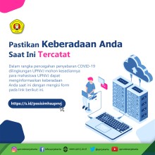 Antisipasi Penyebaran virus Covid 19, UPNVJ Lakukan Pendataan Keberadaan Mahasiswa Secara Online