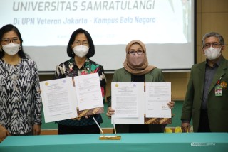 Perkuat Kerja Sama, UPNVJ dan UNSRAT Tanda Tangani MoU